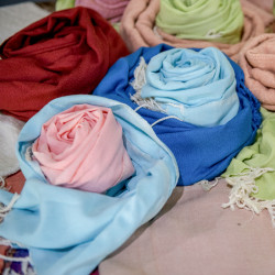 ผ้าฝ้ายผ้าพันคอหลากสี